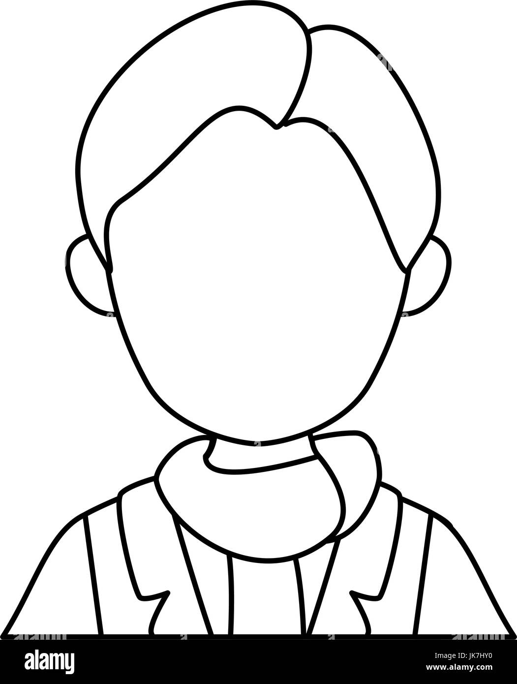 man icon over white background vector illustration Stock Vector Image ...