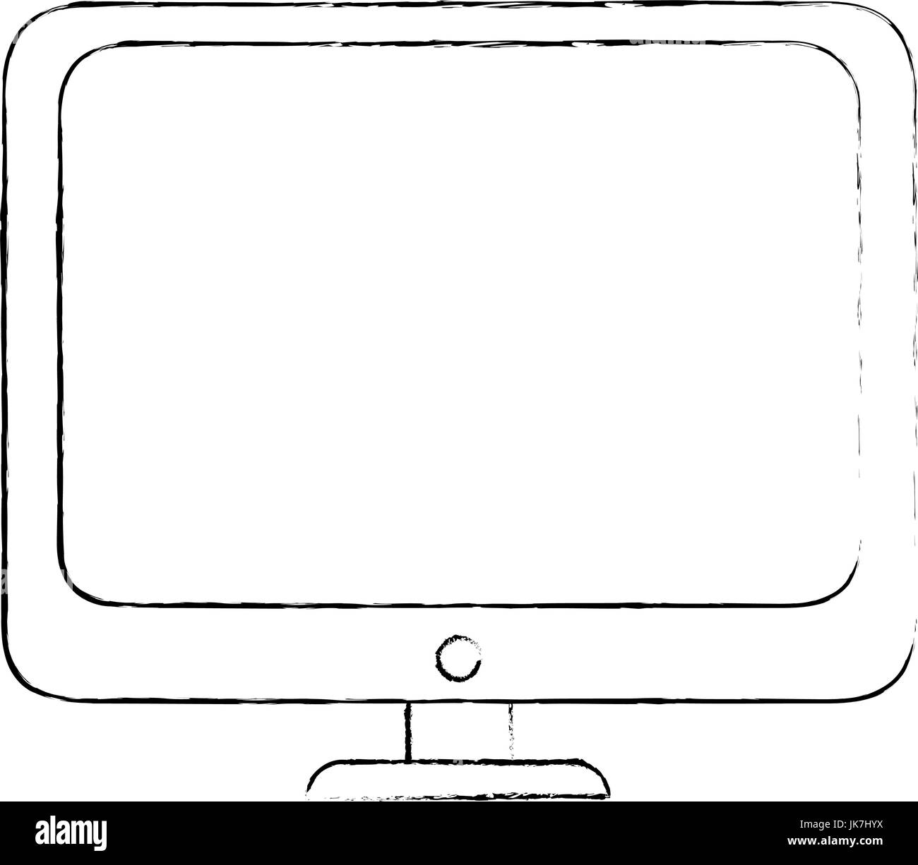 computer icon over white background vector illustration Stock Vector ...