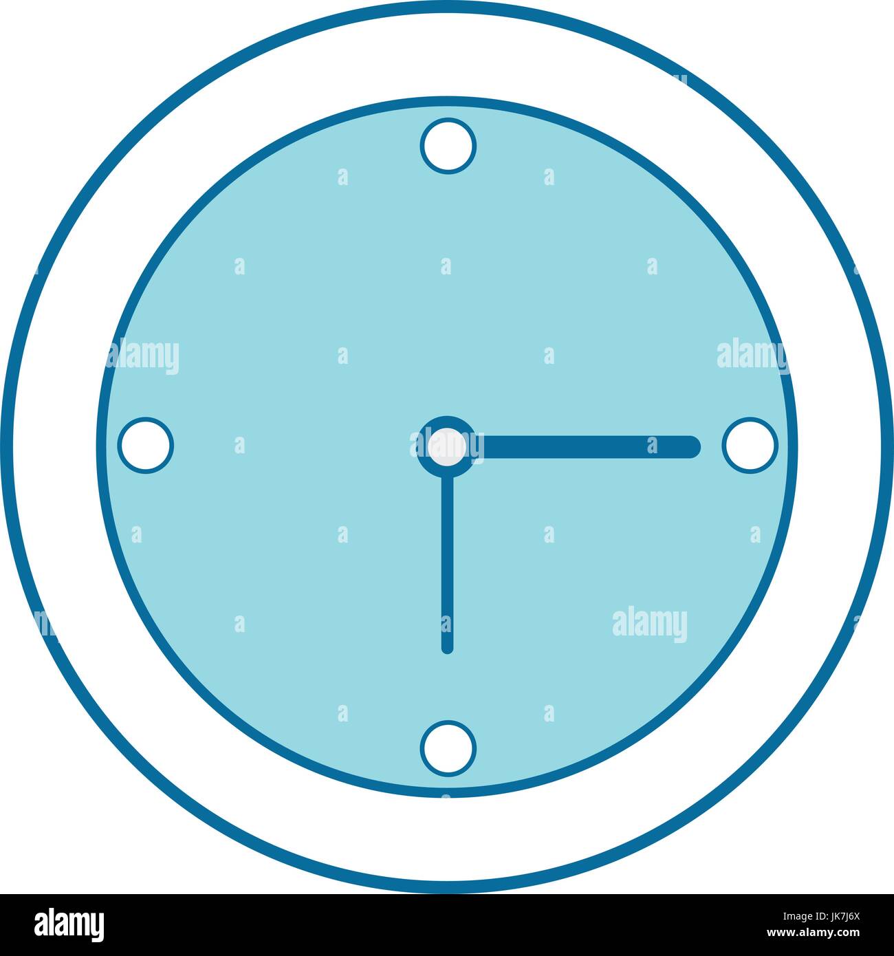 clock icon over white background vector illustration Stock Vector Image ...