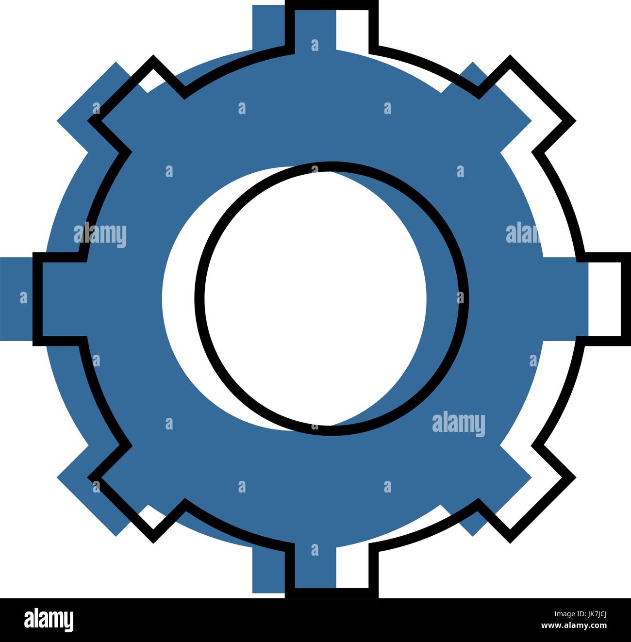 gear wheel icon over white background vector illustration Stock Vector ...