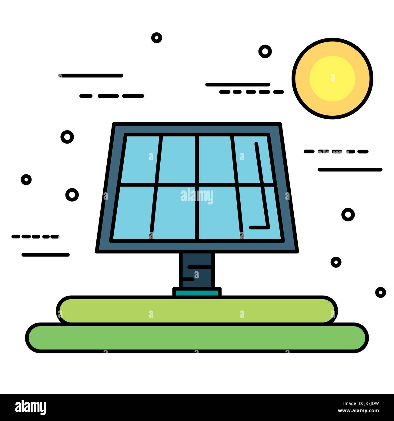 Solar panel over white background vector illustration Stock Vector ...