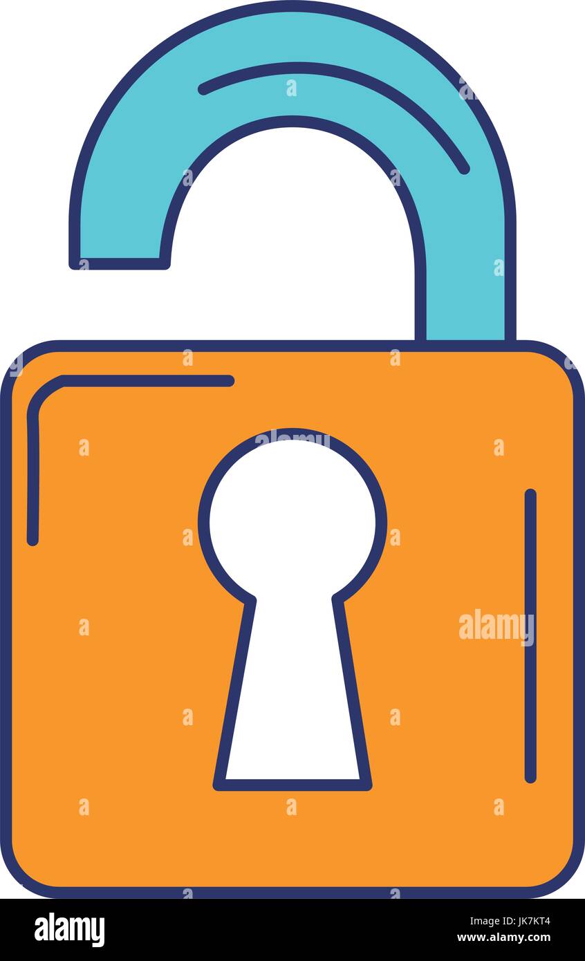 safe secure padlock icon vector illustration design Stock Vector Image ...