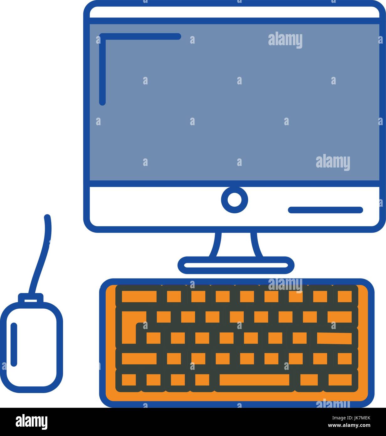 computer desktop isolated icon vector illustration design Stock Vector ...