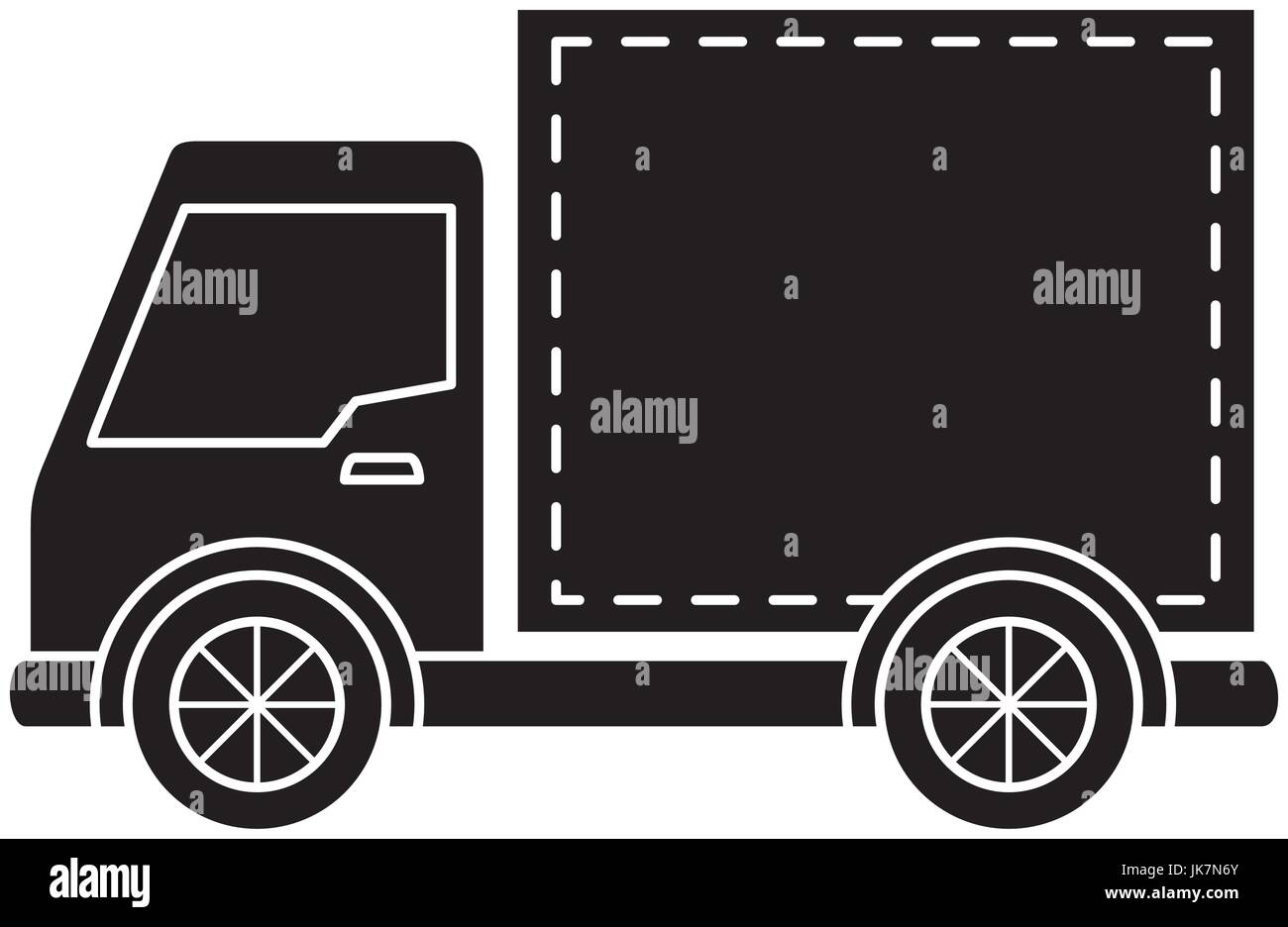 delivery service truck isolated icon Stock Vector Image & Art - Alamy