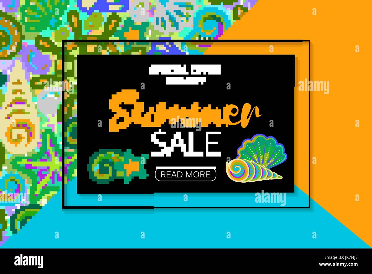 summer sale banner with