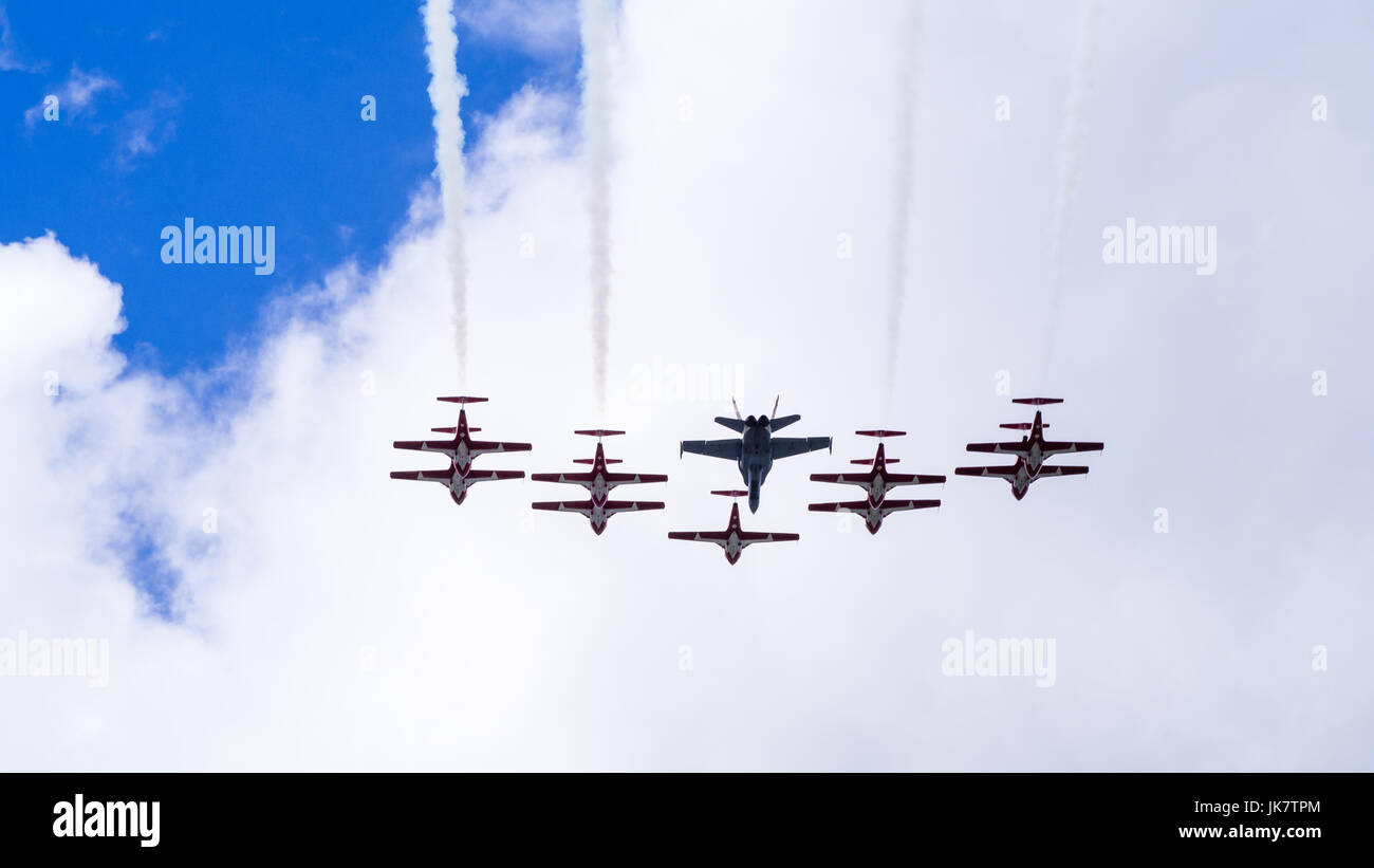 The Snowbirds, Canada's military aerobatics (air show flight