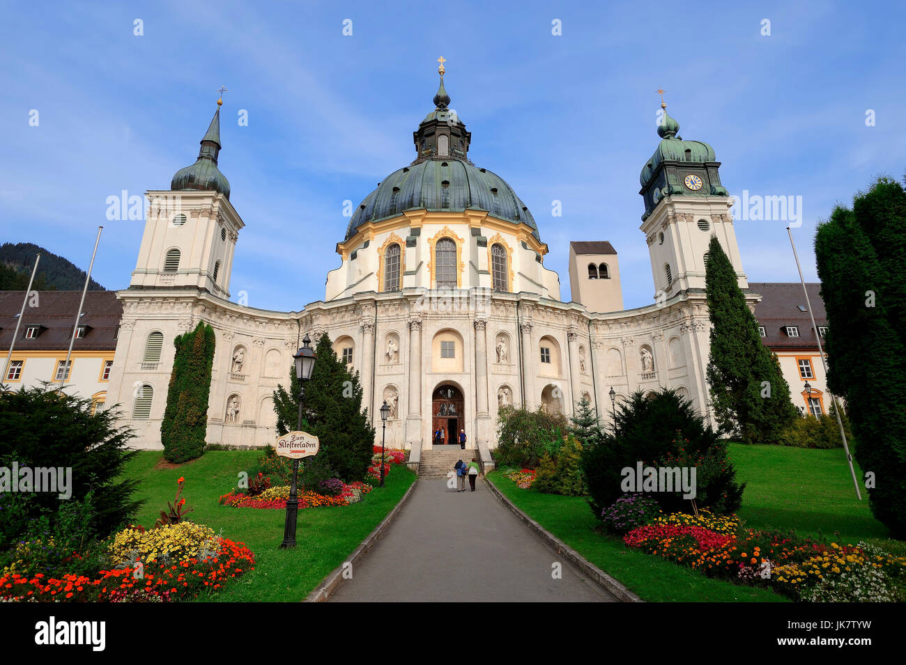 Benedictine Monastery Ettal, Bavaria, Germany / monastery church | Benediktinerkloster Ettal, Bayern, Deutschland / Klosterkirche Stock Photo