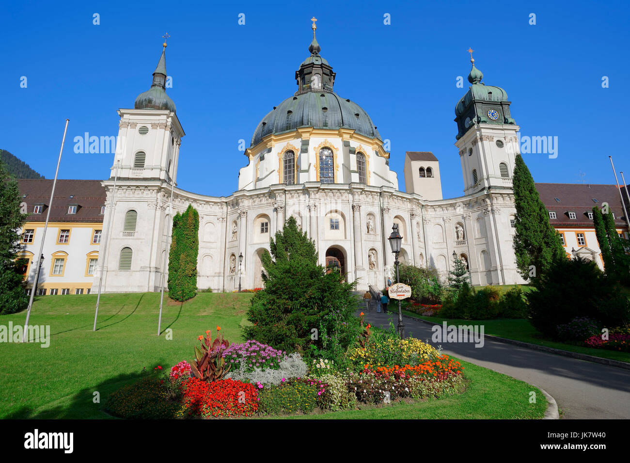 Benedictine Monastery Ettal, Bavaria, Germany / monastery church | Benediktinerkloster Ettal, Bayern, Deutschland / Klosterkirche Stock Photo