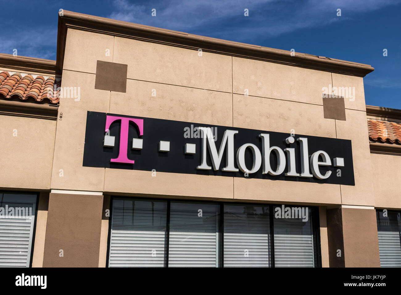 Las Vegas - Circa July 2017: T-Mobile Retail Cellular Wireless Store. Deutsche Telekom is T-Mobile's majority shareholder IX Stock Photo