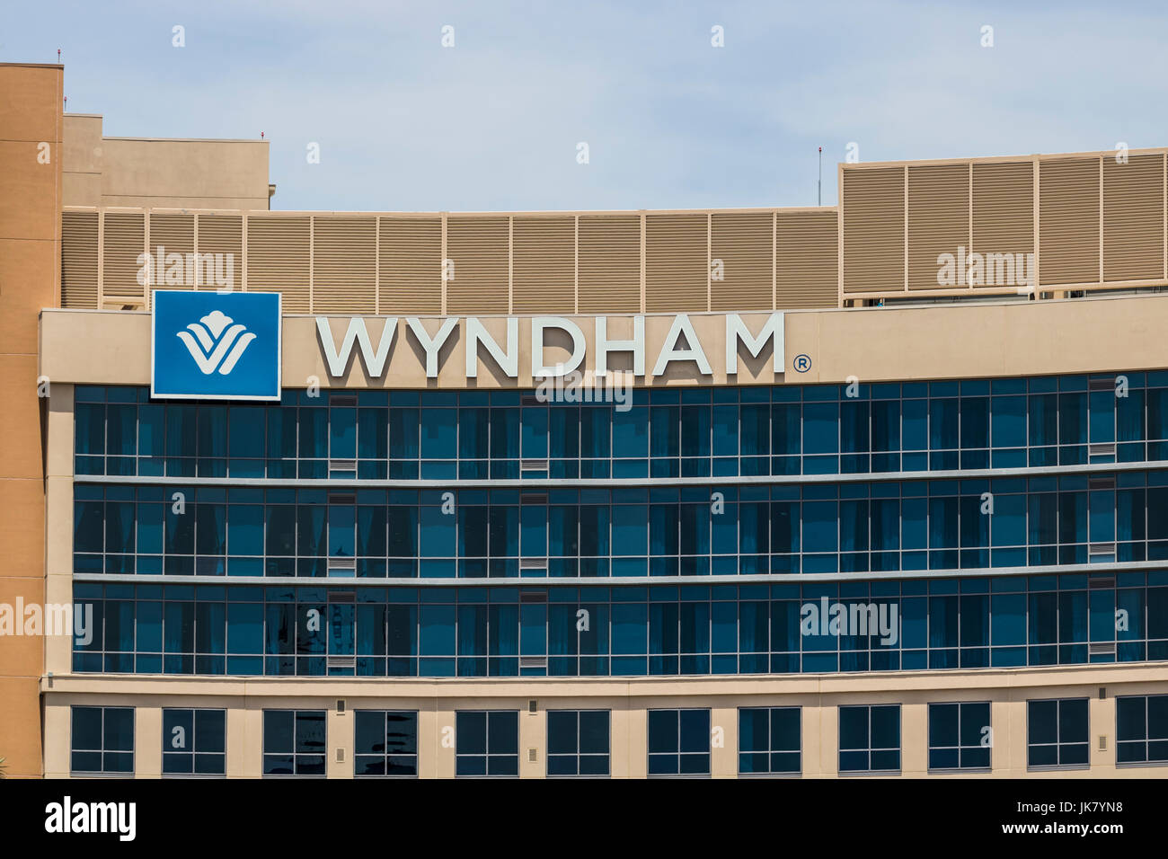 Las Vegas Circa July 2017 Wyndham Hotels and Resorts Las Vegas property. Wyndham has Hotels