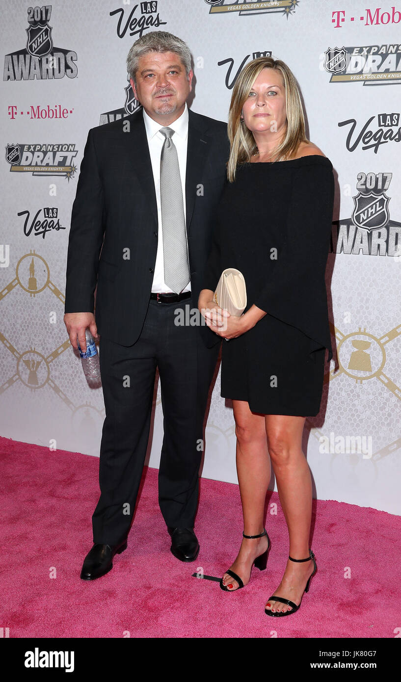 NHL Awards 2017 at T-Mobile Arena - Arrivals  Featuring: Todd McLellan Where: Las Vegas, Nevada, United States When: 22 Jun 2017 Credit: Judy Eddy/WENN.com Stock Photo