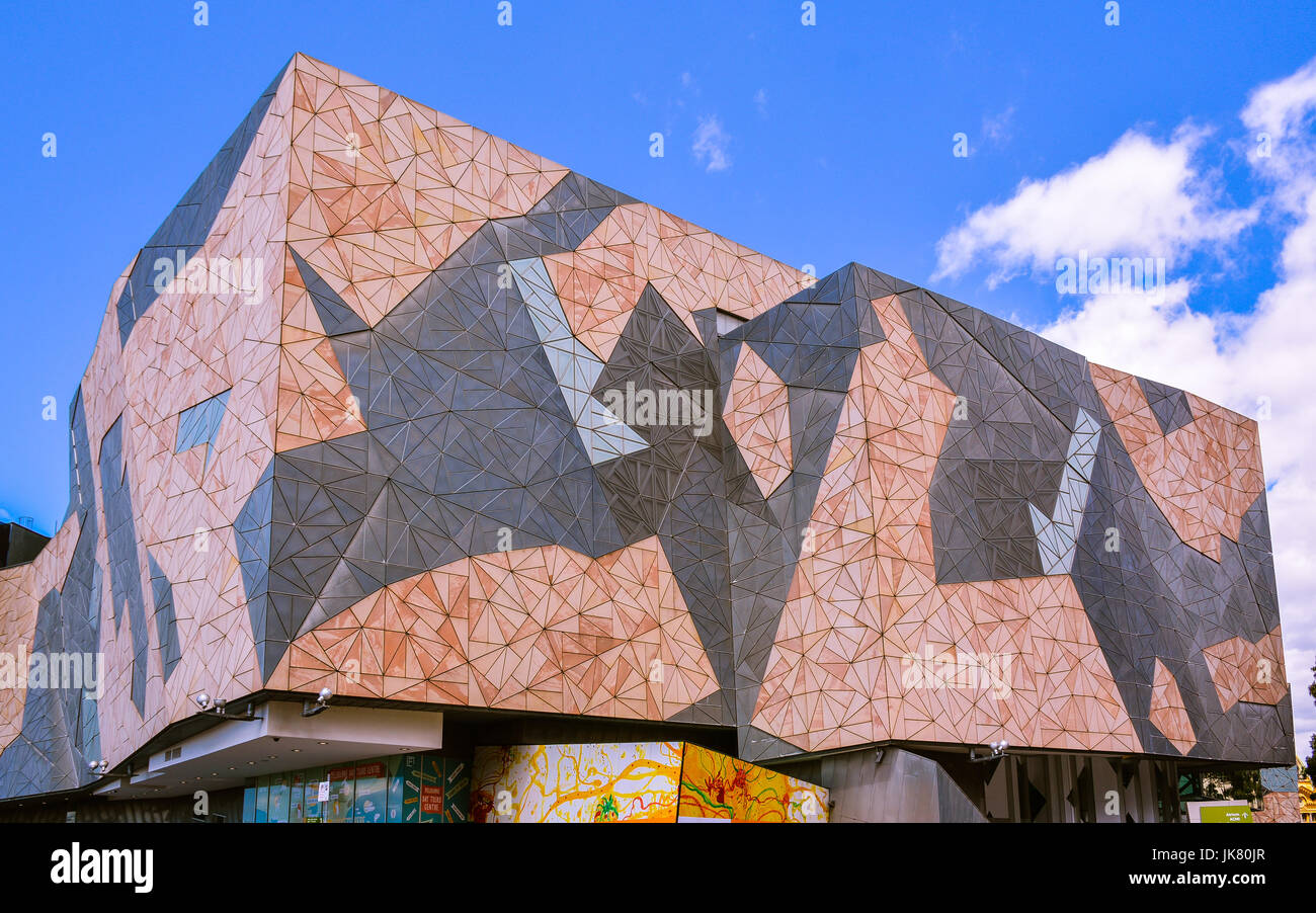 Australian Centre for the Moving Image - A facility for the preservation, exhibition and promotion of Victorian, Australian and Int'l screen content. Stock Photo