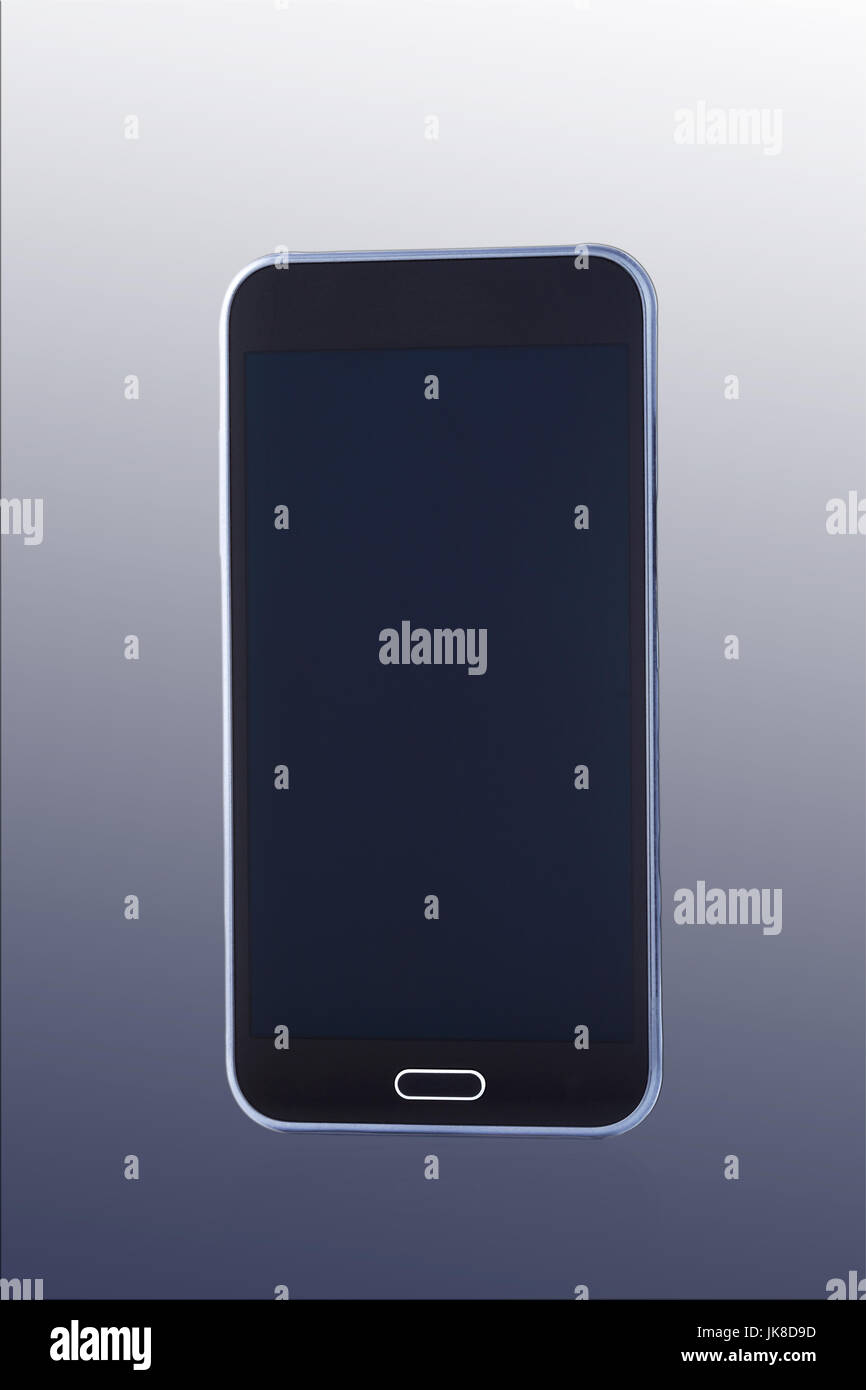 Digital modern smartphone isolated on white and gradient background ...
