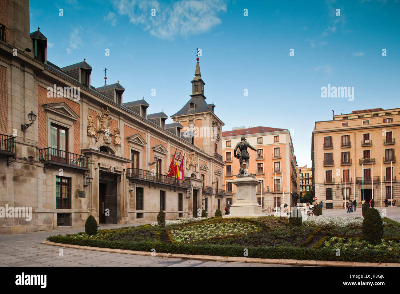Spain, Madrid, Centro Area, Plaza de la Villa, town hall Stock Photo