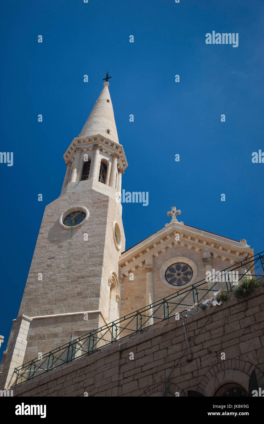 Israel, West Bank, Bethlehem, Lutheran Christmas Church Stock Photo