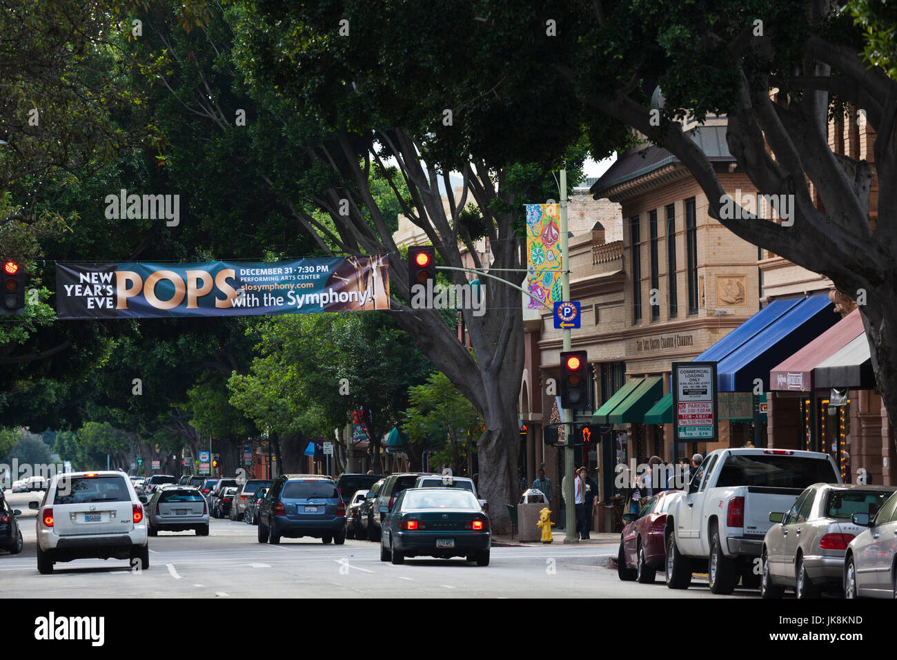 USA, California, Southern California, San Luis Obispo, Higuera Street, downtown Stock Photo