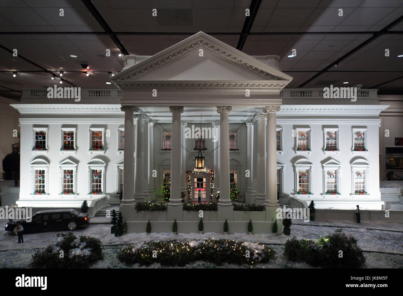 Model of the us white house in miniature hi-res stock
