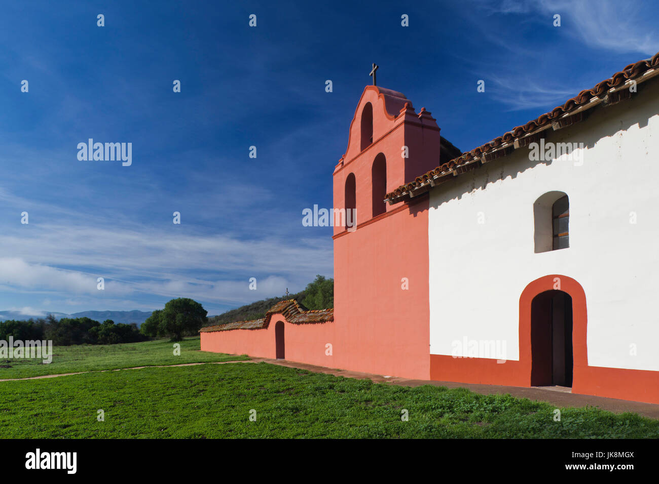 USA, California, Southern California, Lompoc, La Purisima State Historic Mission Park, exterior Stock Photo