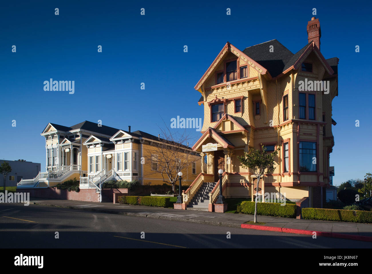 USA, California, Northern California, North Coast, Eureka, Victorian-era Carter House Inn Stock Photo