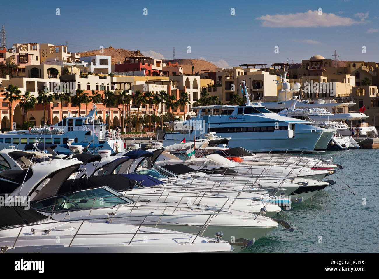 Jordan, Aqaba, Tala Harbor development, marina Stock Photo Alamy