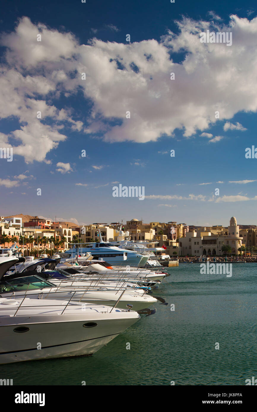 Jordan, Aqaba, Tala Harbor development, marina Stock Photo Alamy