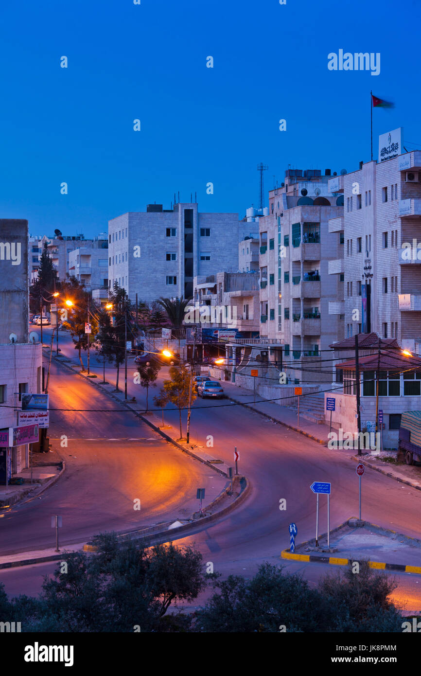 Jordan, Irbid, city overview, dawn Stock Photo Alamy