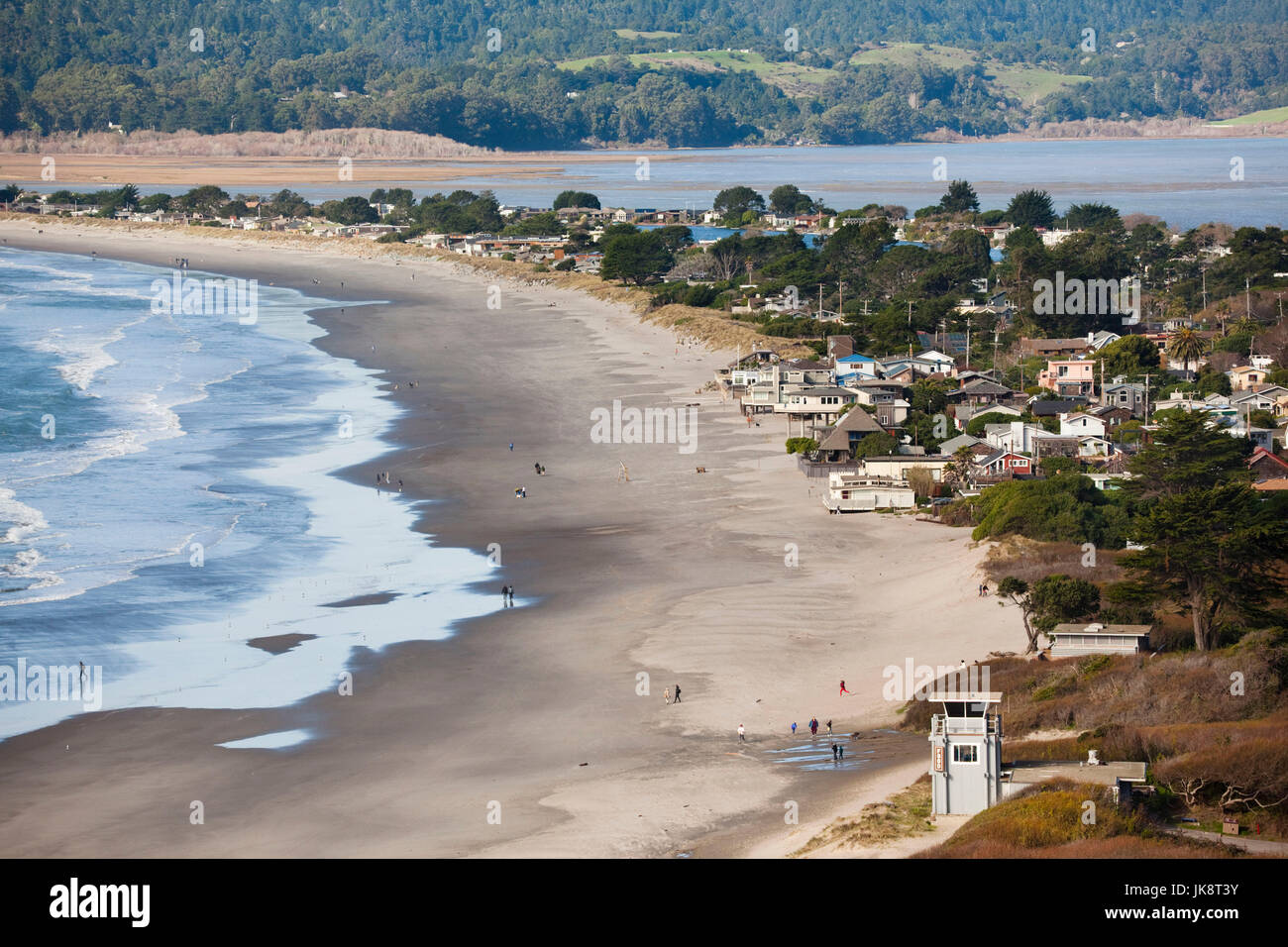 USA, California, San Francisco Bay Area, Marin County, elevated view of