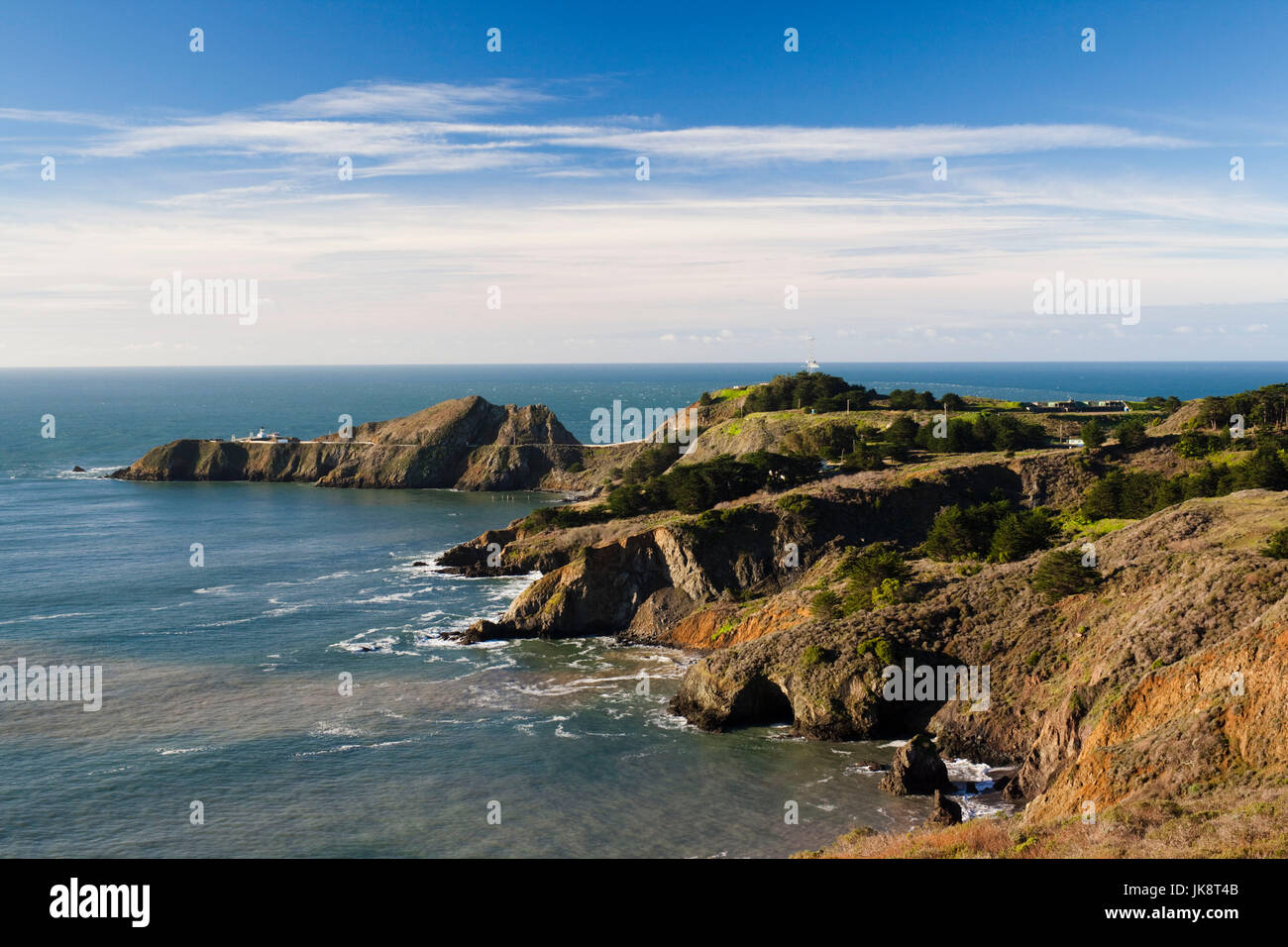 USA, California, San Francisco Bay Area, Marin Headlands, Golden Gate National Recreation Area, Point Bonita, morning Stock Photo