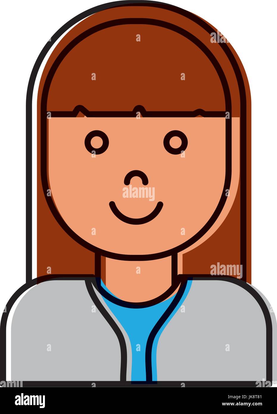 cartoon woman icon Stock Vector Image & Art - Alamy
