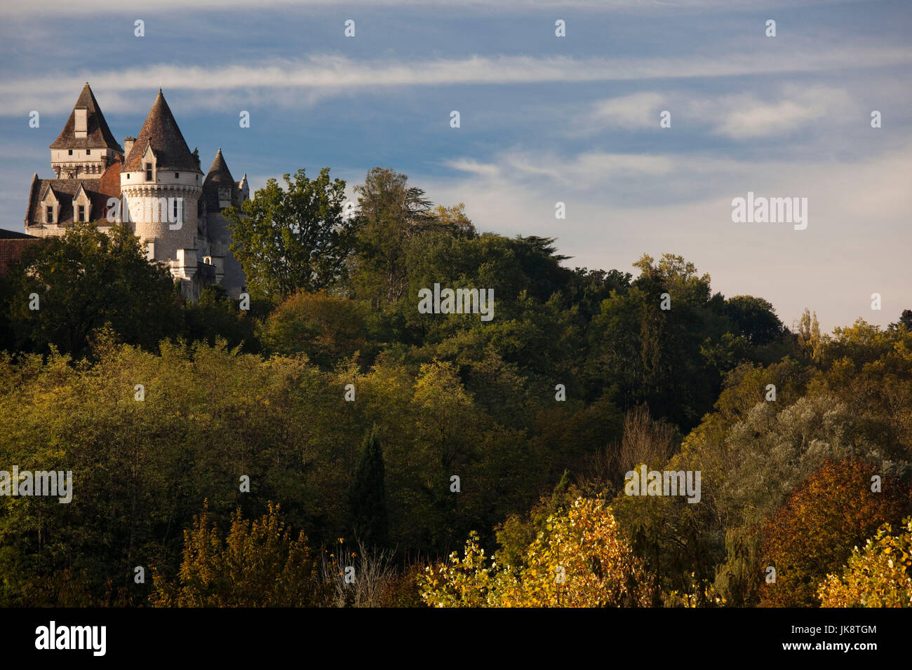 France, Aquitaine Region, Dordogne Department, Castelnaud-la-Chapelle, Chateau des Milandes, former home of dancer Josephine Baker Stock Photo