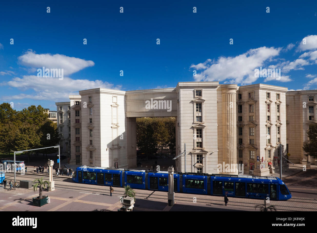 France, Languedoc-Roussillon, Herault Department, Montpellier, city tram Stock Photo