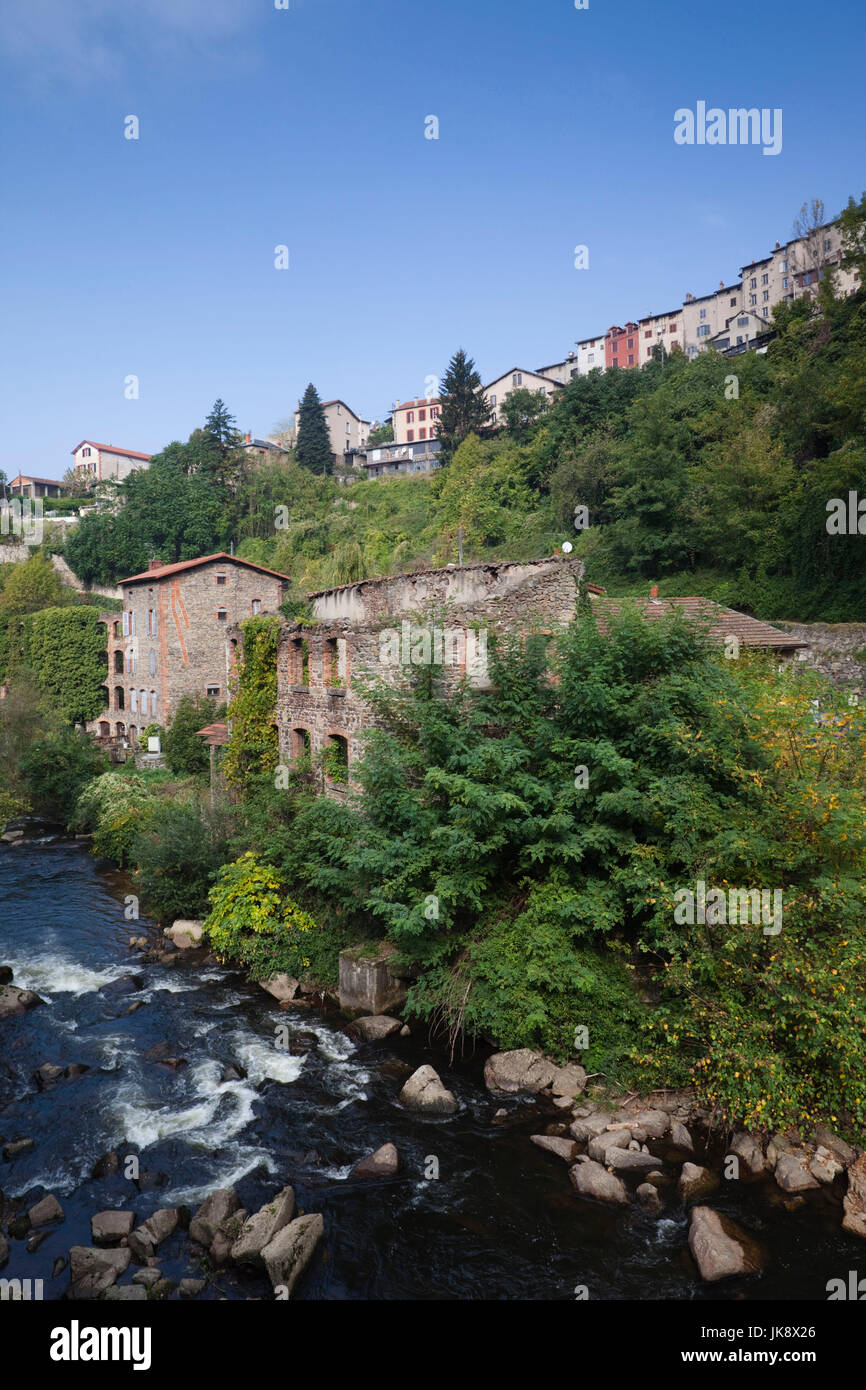 France, Puy-de-Dome Department, Auvergne Region, Thiers, cutlery capital of France, old manufacturing valley Stock Photo