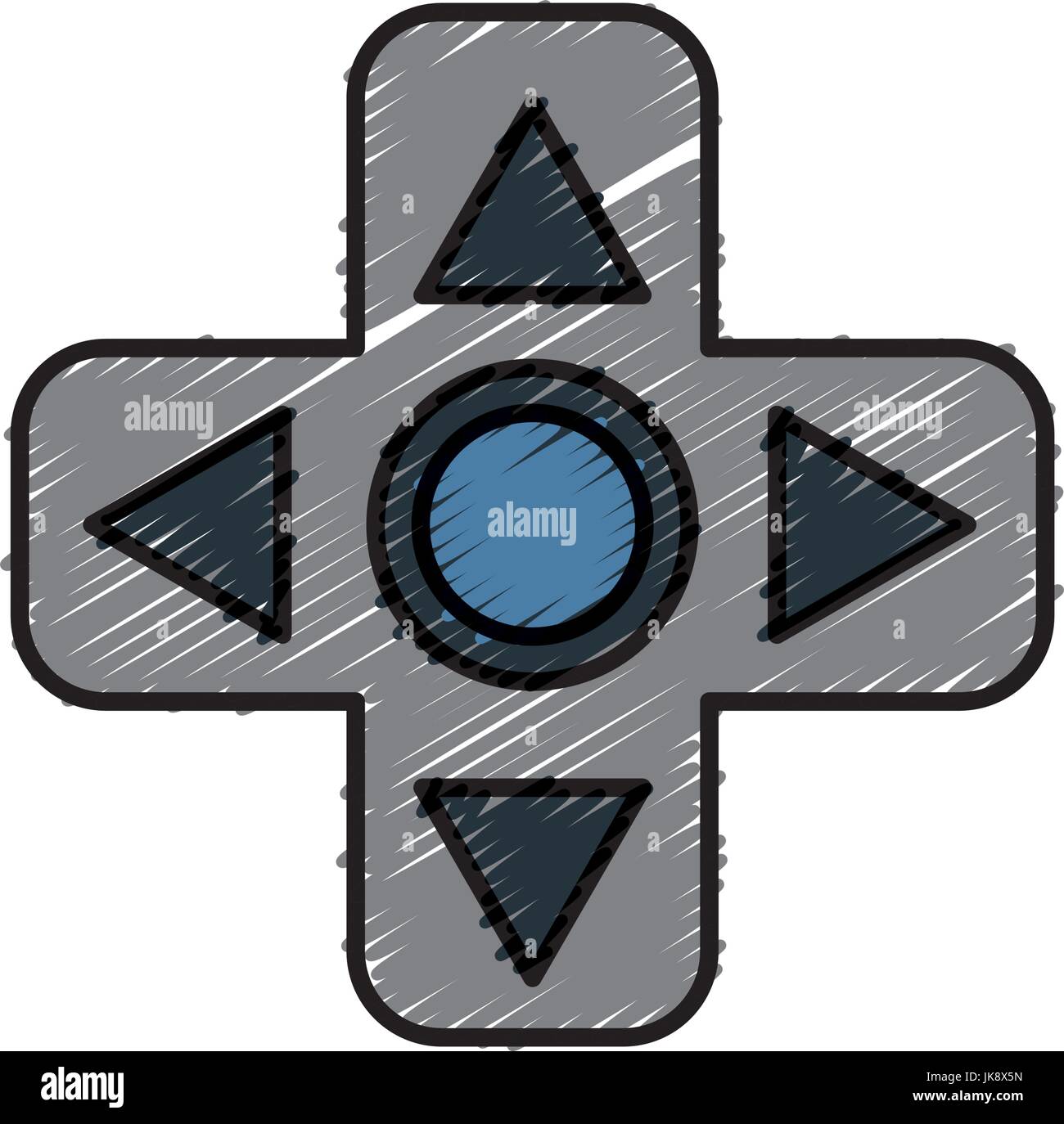 videogame controller arrows icon Stock Vector Image & Art Alamy