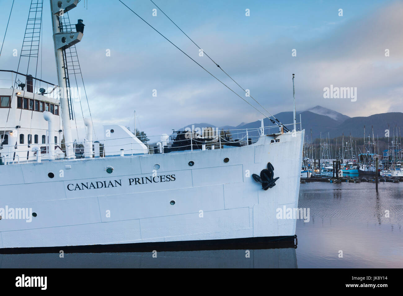 Canada, British Columbia, Vancouver Island, Ucluelet, Canadian Princess Resort Stock Photo