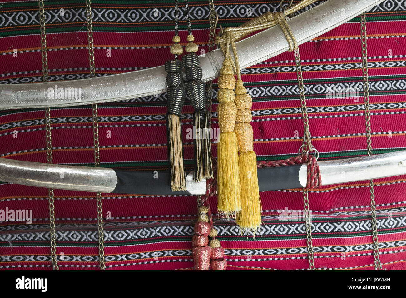 Katar, Doha, Souk Waqif, Schwerter, Quasten, Detail, Stock Photo