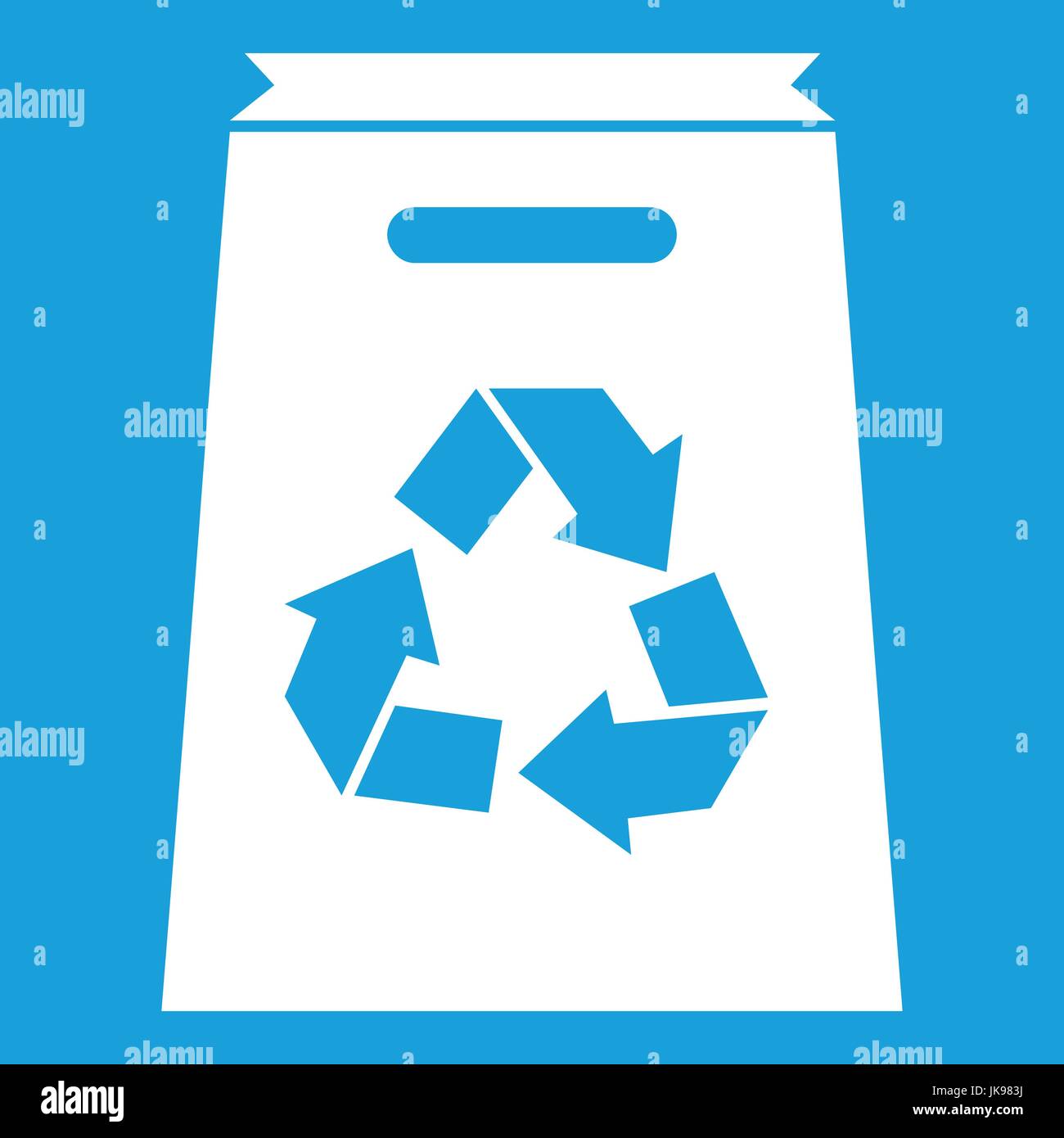 Recycle shopping bag icon white Stock Vector Image & Art - Alamy