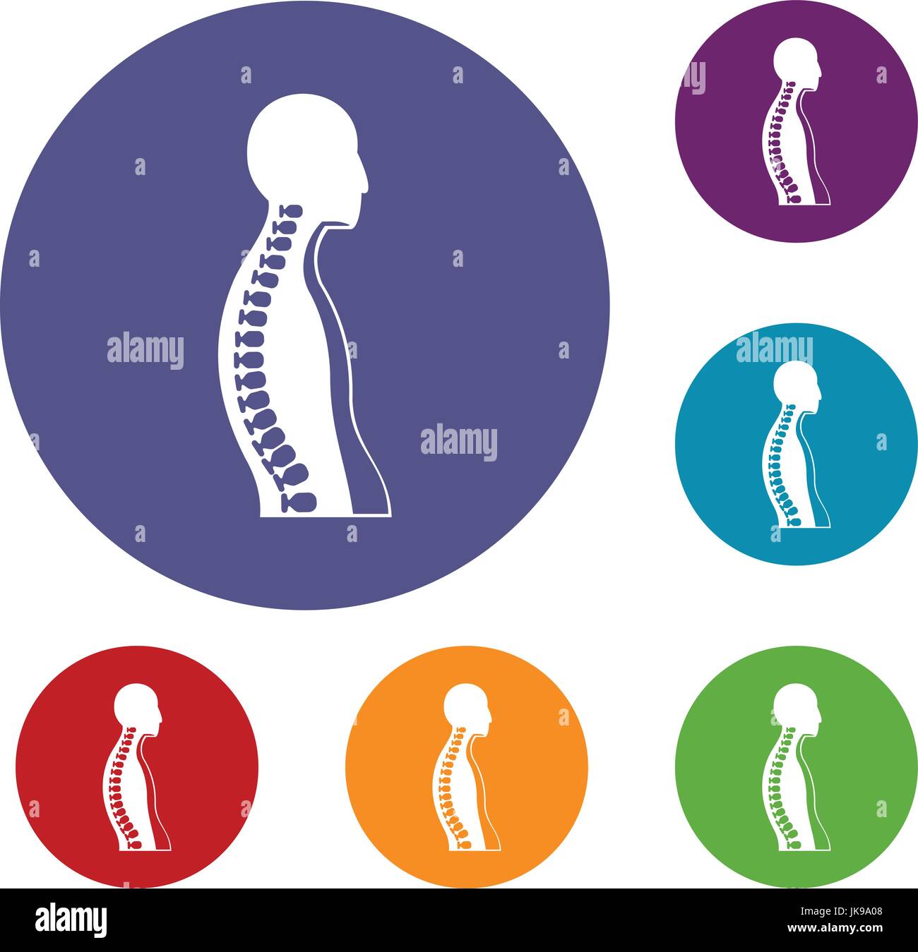 Human spine icons set Stock Vector Image & Art - Alamy
