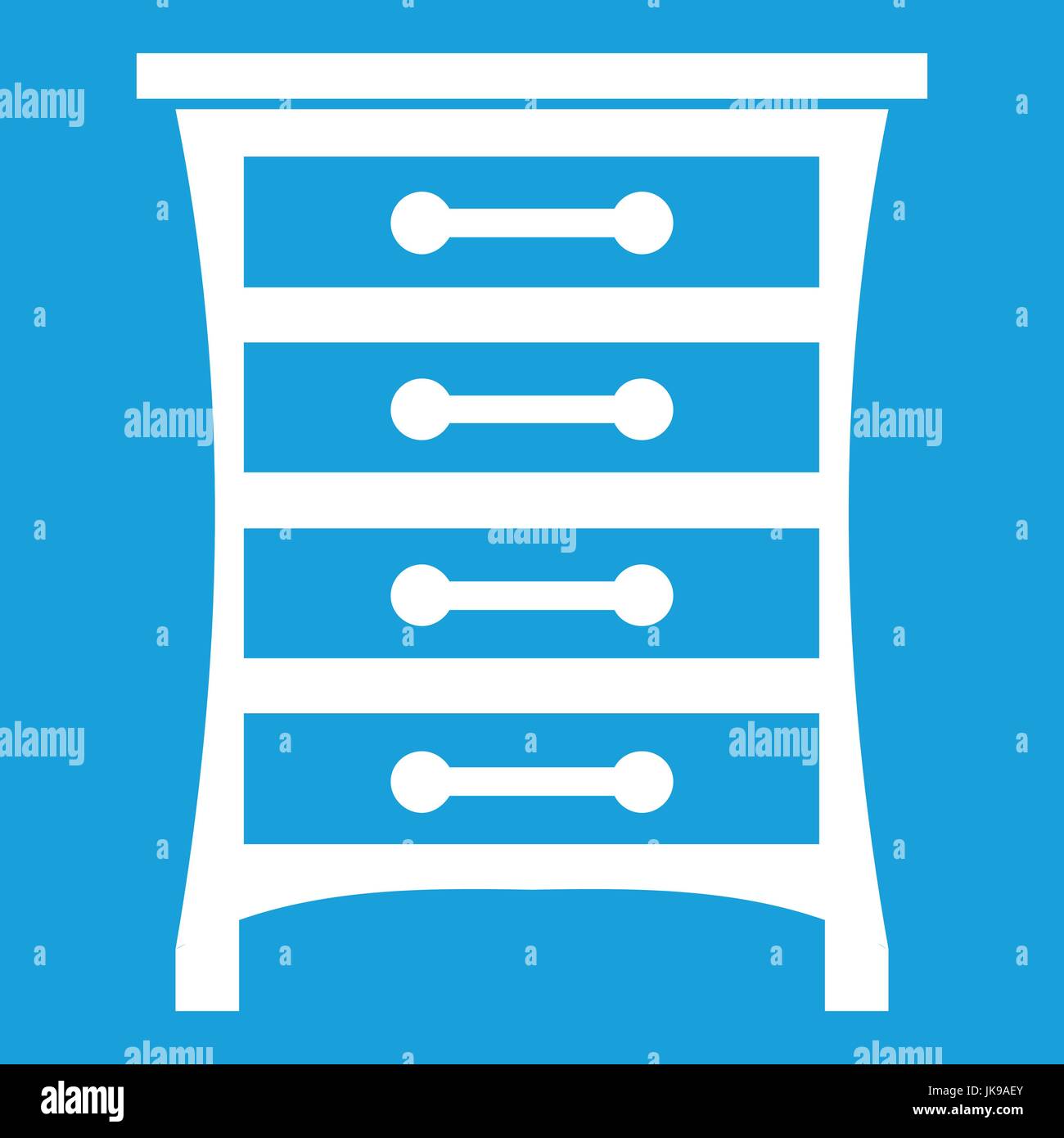 Chest of drawers icon white Stock Vector Image & Art - Alamy