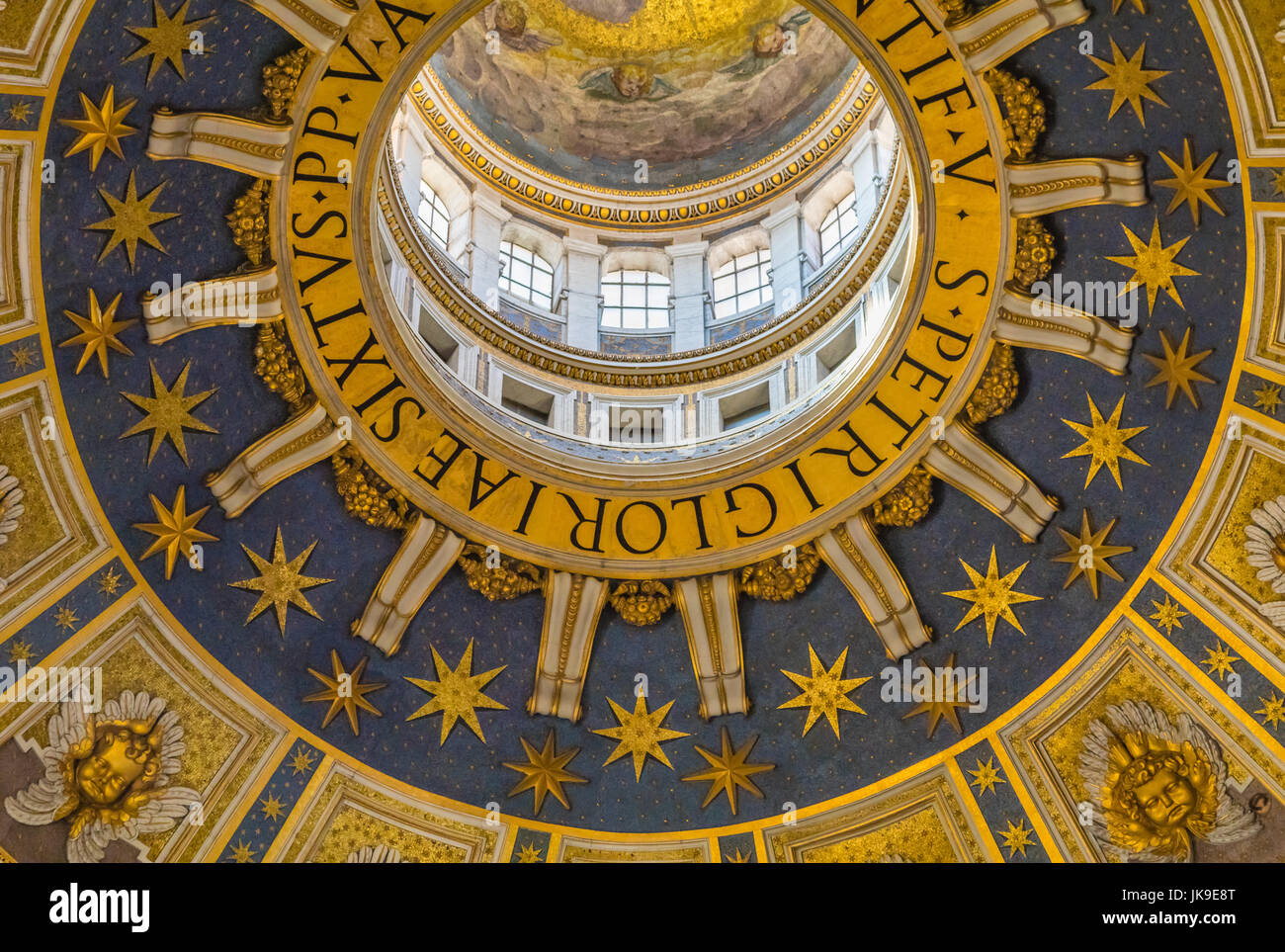 Dome of Saint Peter's Basilica Stock Photo
