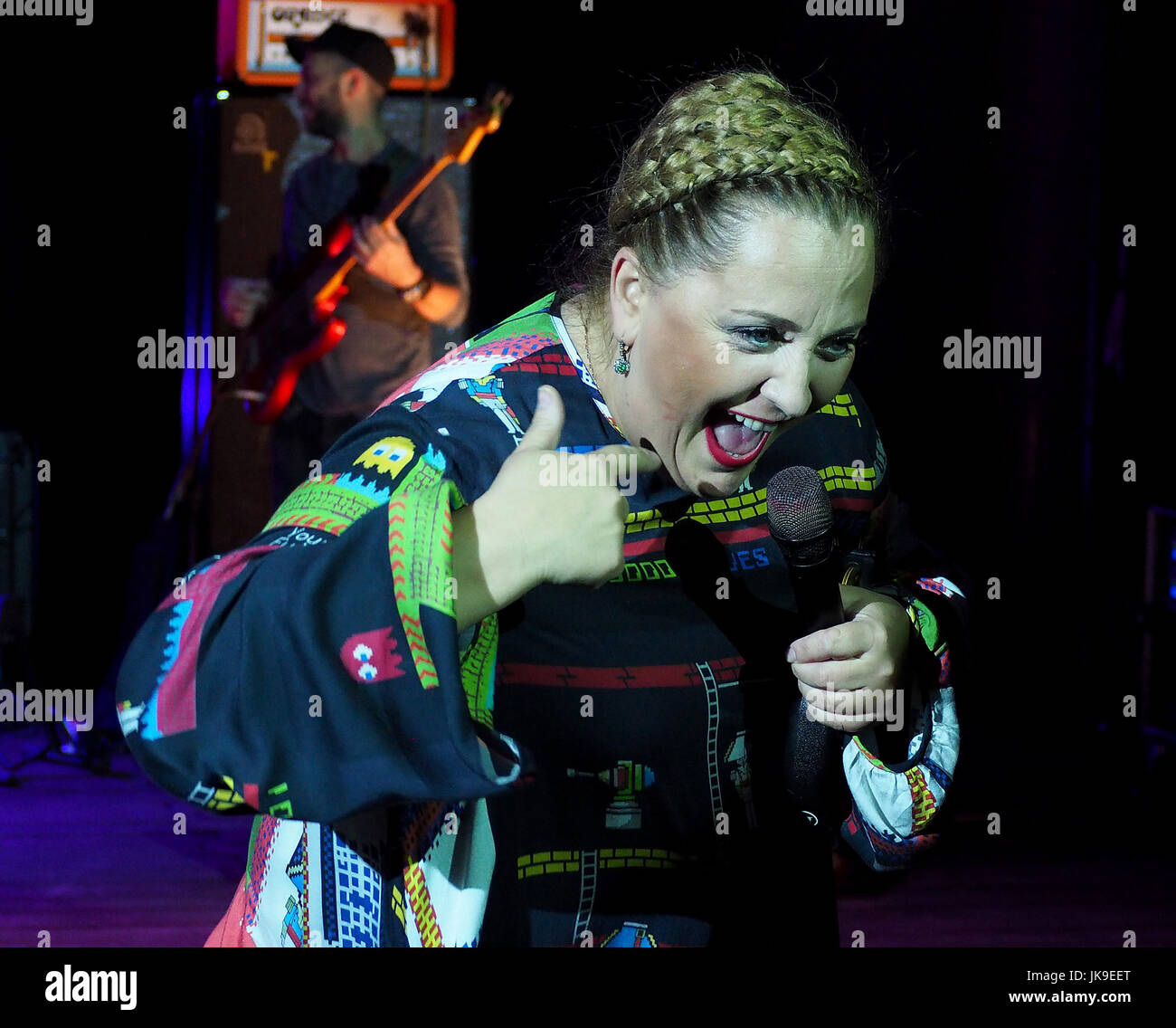 Nino Katamadze famous jazz singer from performs on October 3