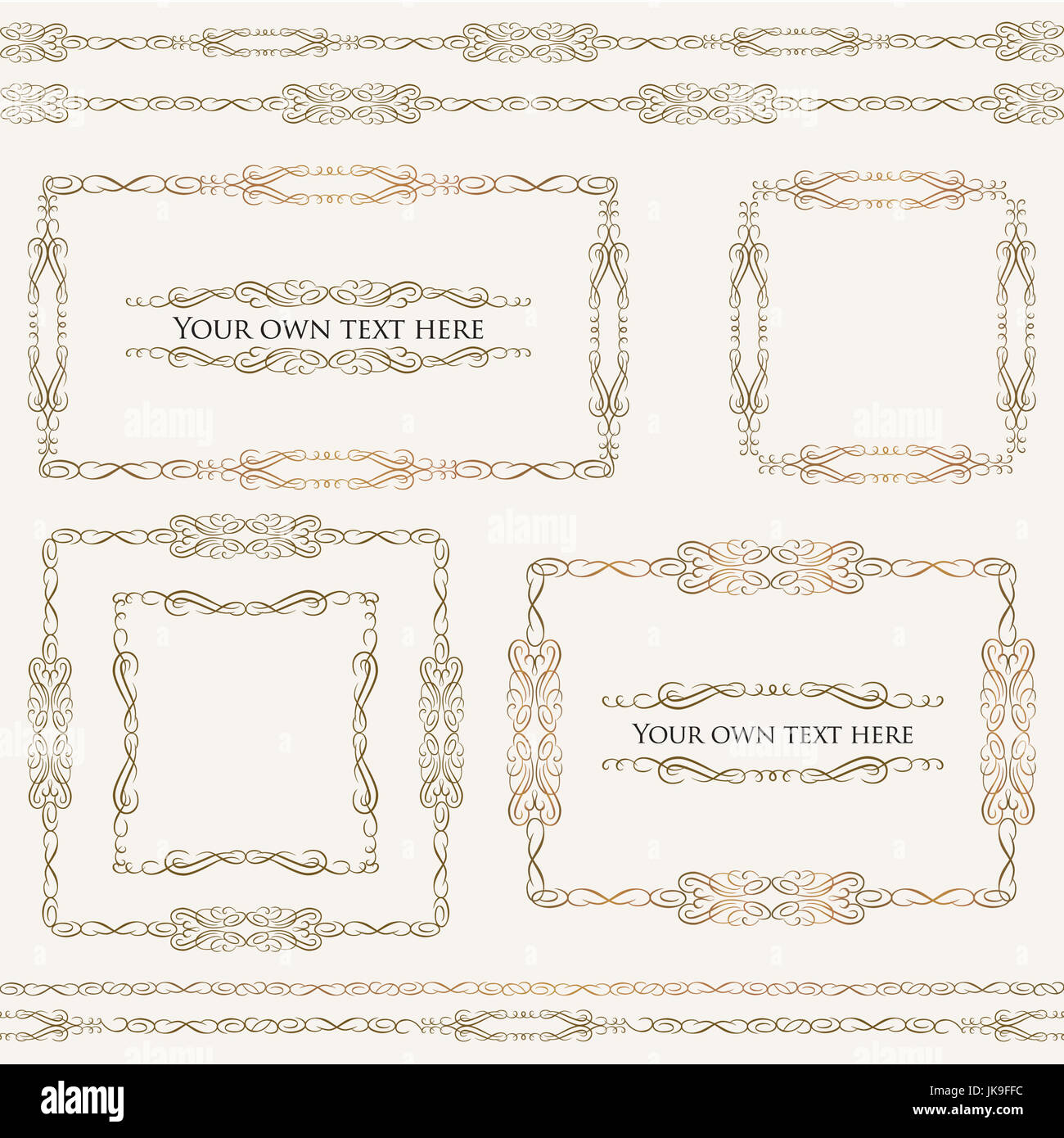 Swirly borders hi-res stock photography and images - Alamy