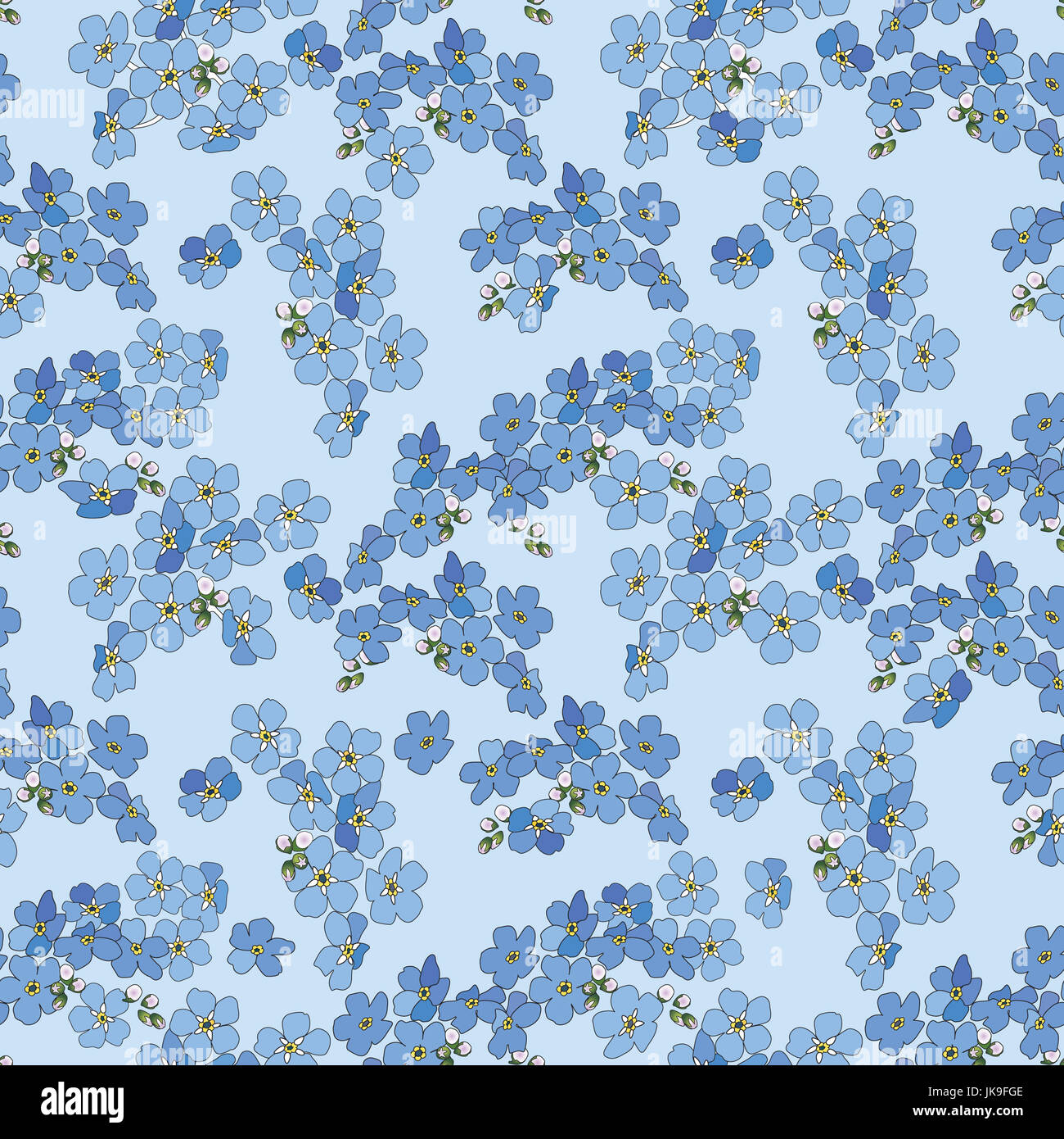 Floral seamless pattern. Spring flower wallpaper Stock Photo - Alamy