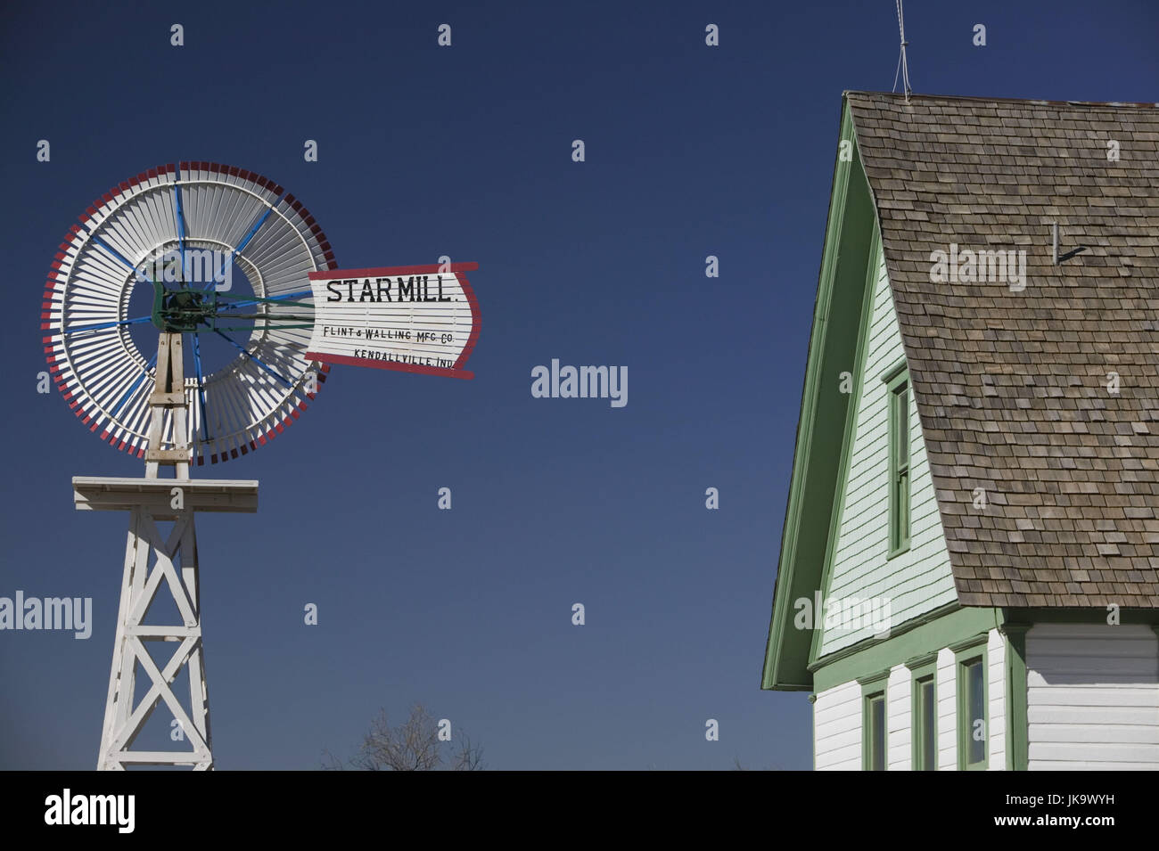 Usa Texas Lubbock National Ranching Heritage Center Windrad