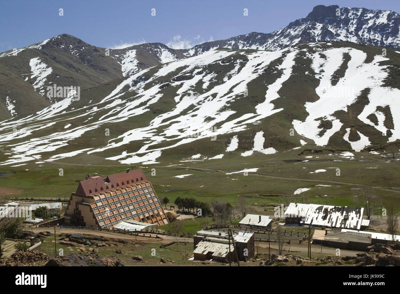 Marokko Hoher Atlas Oukaimeden Hotel Kenzi Louka Afrika Stock Photo Alamy