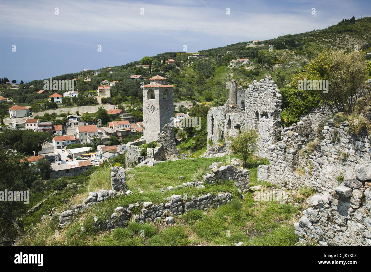 Montenegro, Bar, Altstadt, Stari Bar, Mauerreste, historisch, 800 v.Chr., Stock Photo