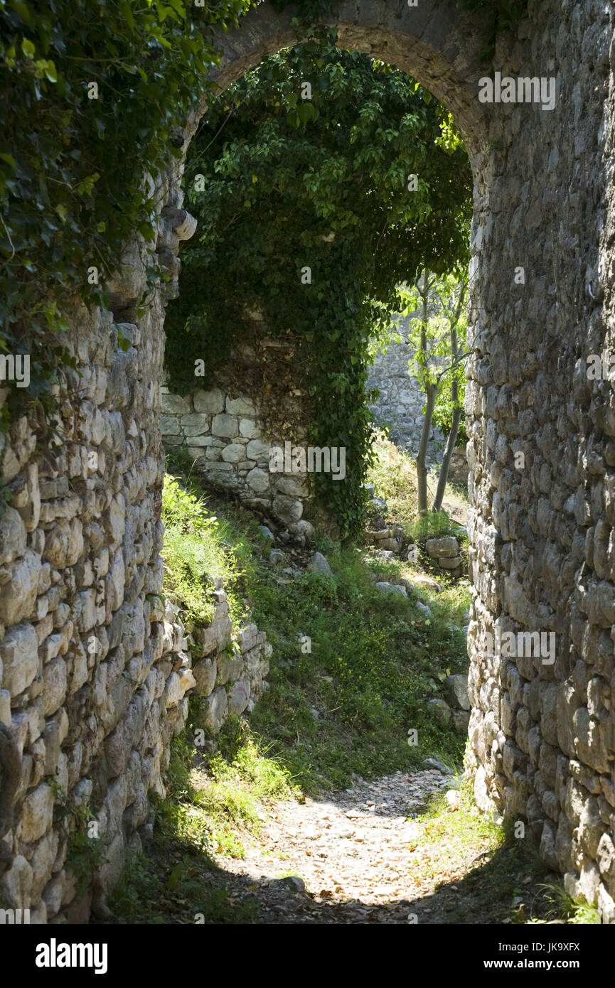 Montenegro, Bar, Altstadt, Stari Bar, Mauerreste, Torbogen, historisch, 800 v.Chr., Stock Photo
