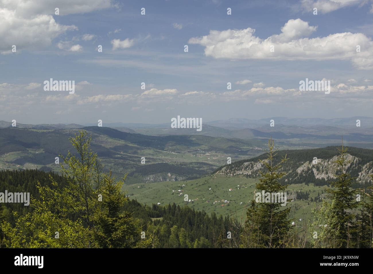 Montenegro, Grenzgebiet zum Kosovo, Berglandschaft, Übersicht, Stock Photo