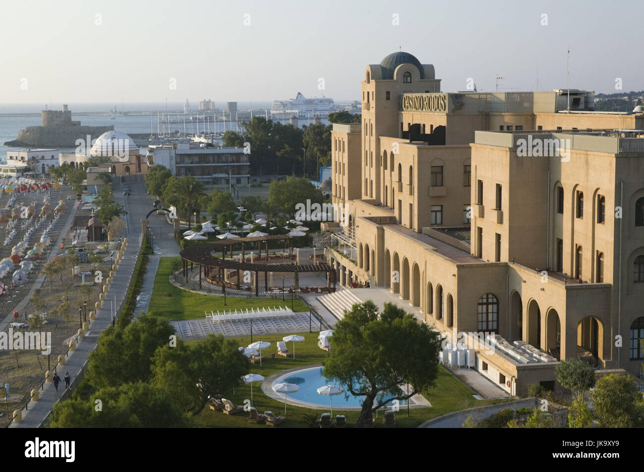 Griechenland, Rhodos, Rhodos-Stadt, Casino, außen, Morgenlicht, Stock Photo