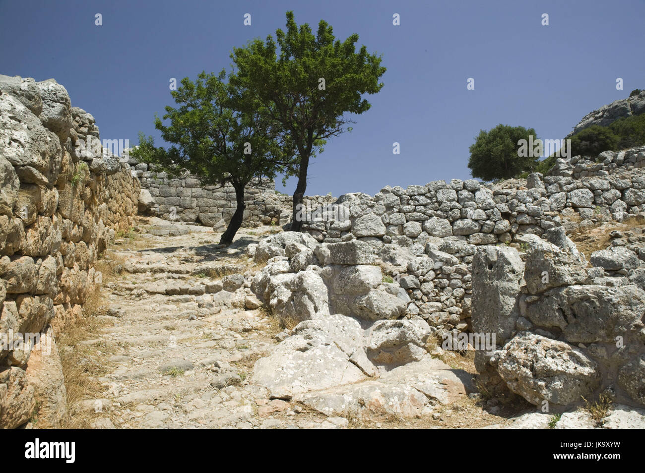 Griechenland, Kreta, Lato, Ausgrabungsstätte, Ruinen, Stadt, antik, dorisch, Stock Photo