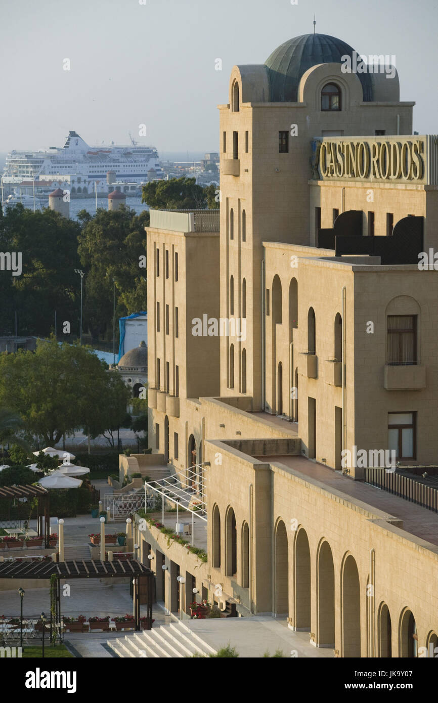 Griechenland, Rhodos, Rhodos-Stadt, Casino, außen, Morgenlicht, Stock Photo